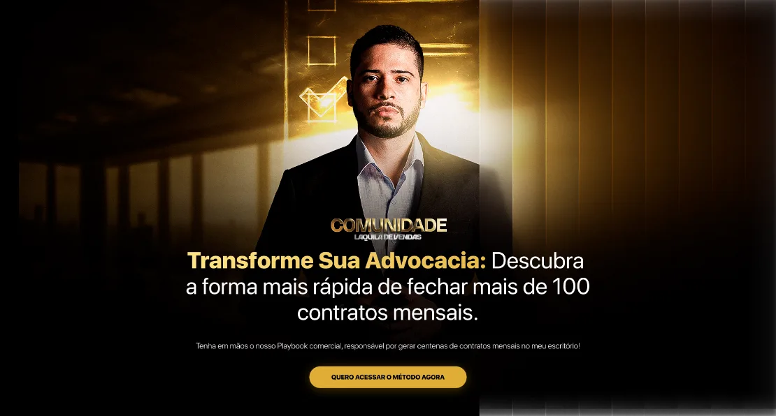 Comunidade Águia de Vendas — landing page para advocacia