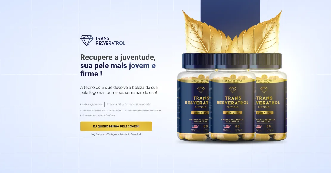 Trans Resveratrol — landing page de suplemento